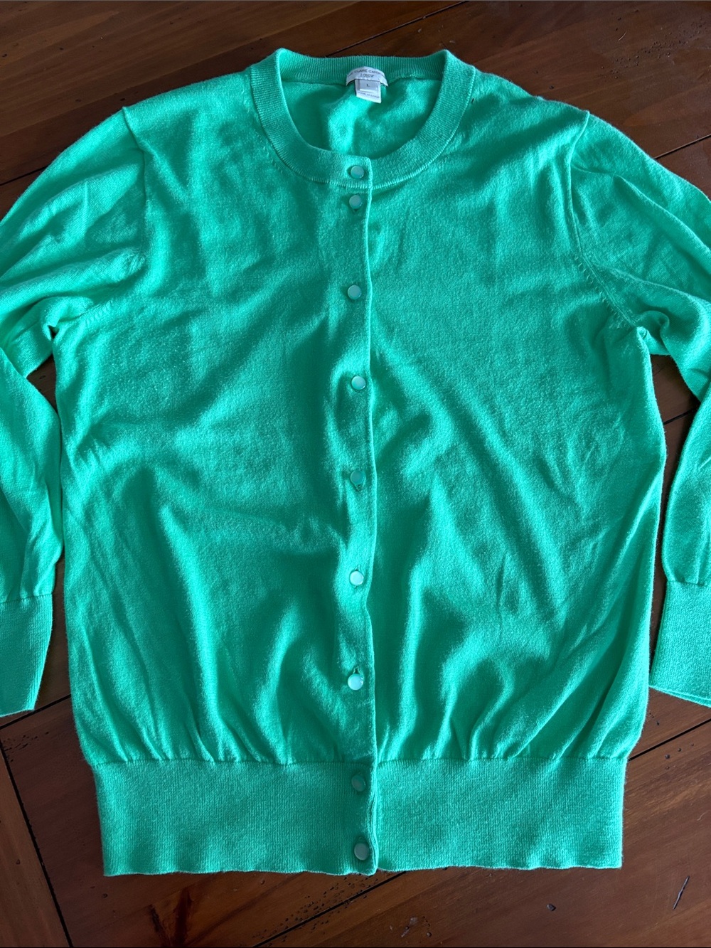 J. Crew set bundle 2 Clare Button-Front Cardigan sweaters size large VGUC - Picture 3 of 5